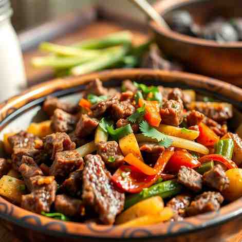 Easy Beef Stir Fry - Kenyan Nyama Fry